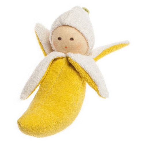 Organic rattle doll- banana
