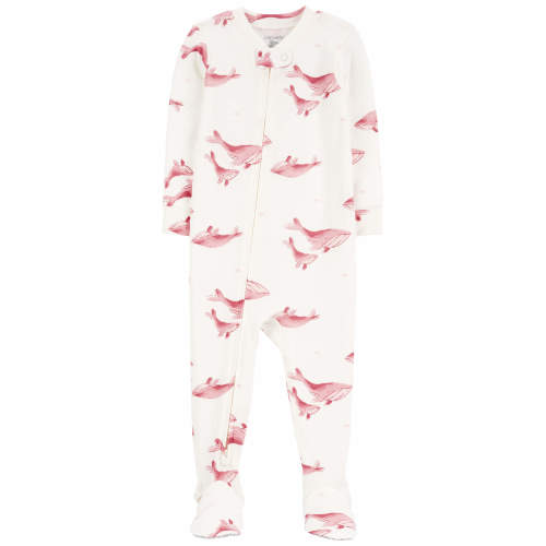 Baby 1-Piece Whale PurelySoft Footie Pajamas - Style,Ivory