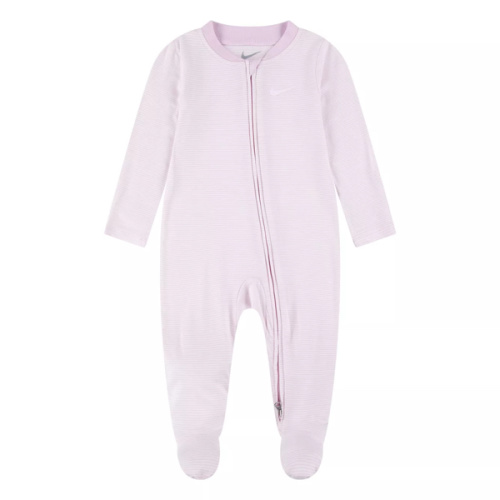 Newborn Baby Nike Striped Footed Coverall
