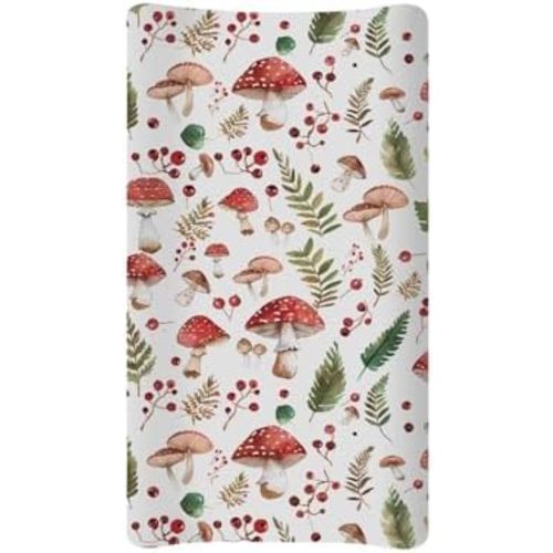Hedgehog Mushroom Baby Changing Table Cover for Newborn Babies