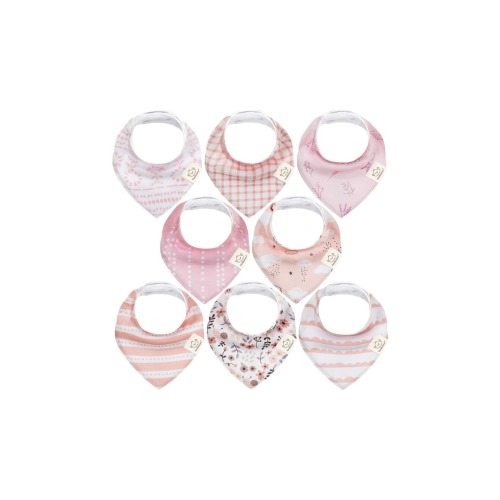 8-Pack Organic Bandana Bibs