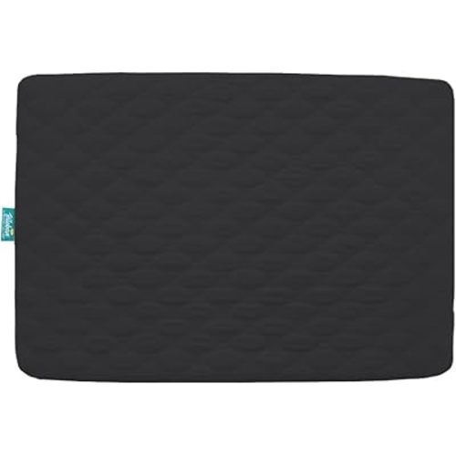 Pack and Play Mattress Protector Sheets Fitted Waterproof Playard Mattress Pad Cover, Compatible with Graco Pack n Play & Dream On Me & Pamo Babe, Playpen/Playard Sheet, Black, 38" x 26"