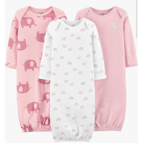 Simple Joys by Carter's Baby Girls' 3-pack Cotton Sleeper Gown