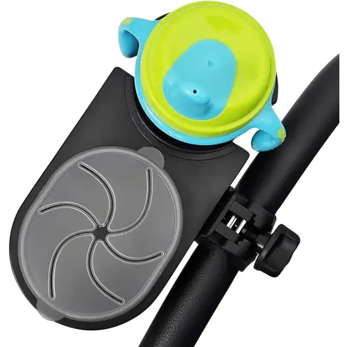 liuliuby Universal Stroller Snack Tray Attachment | Stroller Cup Holder Attachment Universal Snack Tray for Stroller Tray Attachment | Clip On Baby Stroller Accessories for Joggers, Umbrella & Wagons