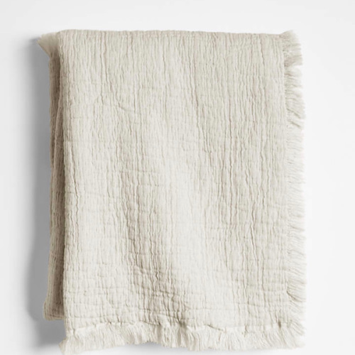 Supersoft Organic Cotton Gauze Stone Tan Baby Stroller Blanket