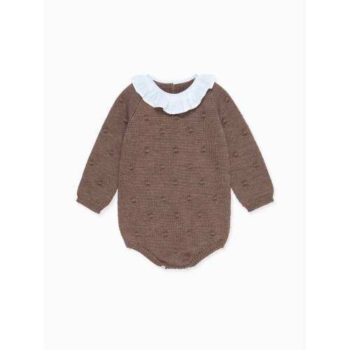 Brown Bolivia Merino Baby Romper