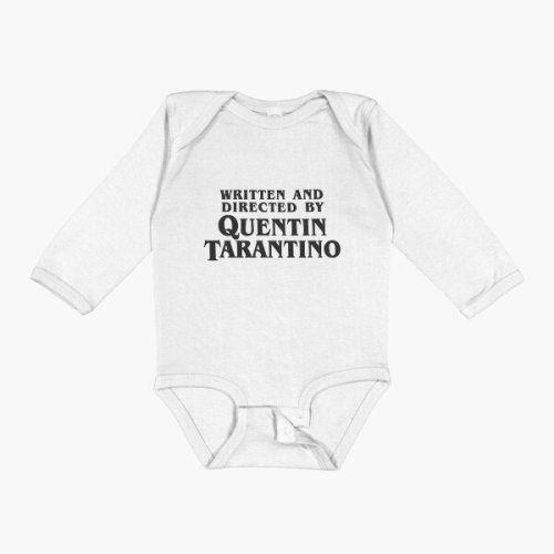 Written and Directed by Quentin Tarantino (dark) Baby One-Piece