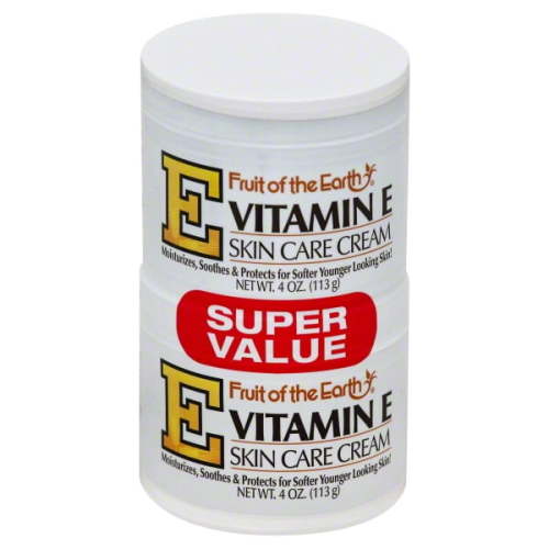 Fruit of the Earth Vitamin E Skin Care Cream Super Value, 4 Oz., 2 pack