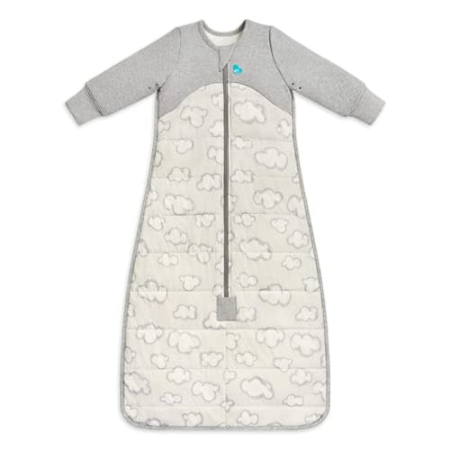 Love to Dream Sleep Bag, Super Soft Temp Regulating Sleeping Sack, 2.5TOG, a warm wearable blanket eliminating the need for loose blankets (Gray Daydream, 6-18 months)