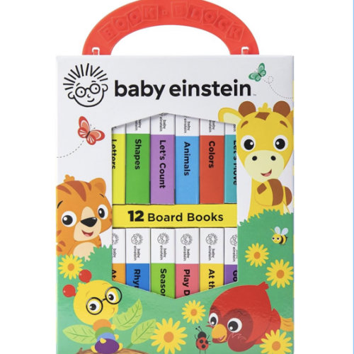 Baby Einstein - My First Library Board Book Block 12-Book Set - First Words, Letters, Counting, and More! - PI Kids