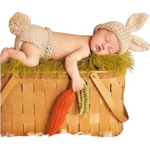 Matissa Newborn Baby Girl/Boy Crochet Knit Costume Photography Prop Hats Outfits