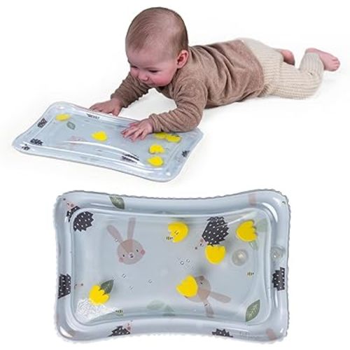 Taf Toys Tummy Time Water Mat for Babies - Stimulating Rabbit & Hedgehog Tummy Time Sensory Mat with Water Fill - Baby Tummy Time Play Mat, Water Mat for Babies, Infant Toys