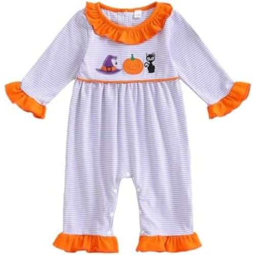 Halloween Newborn Baby Girl Clothes Infant Long Sleeve Romper Jumpsuit Bodysuit Christmas Outfits