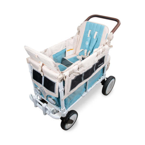 WonderFold VW2 Double Stroller Wagon in Bondi Blue | Over The Moon