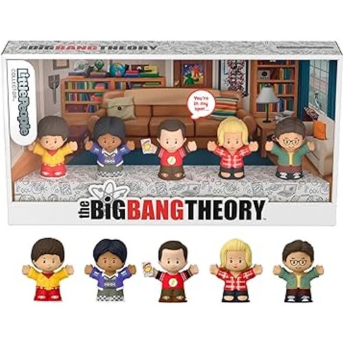 ​Little People Collector The Big Bang Theory TV Show Special Edition Set for Adults & Fans, 5 Figures in a Display Box