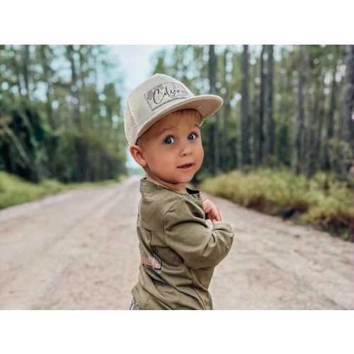 Personalized Snapback Hat | Infant and Youth, Camo- Style BR - CAMO