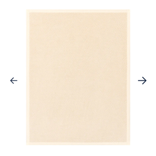 Harborview Herringbone Cream Mini Blanket