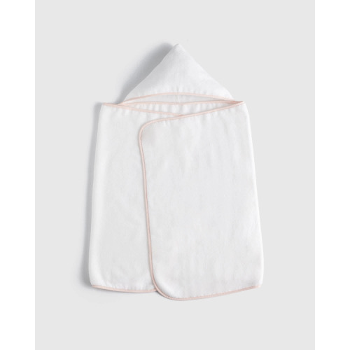 Organic Turkish Cotton Kids Hooded Towel Set 4-Pack in Soft Pink