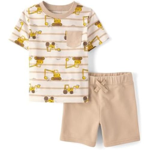The Children's Place baby-boys And Toddler Short Sleeve Top and Shorts 2 Piece Outfit