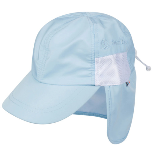 SwimZip: Kids Flap Hat | Dream Blue