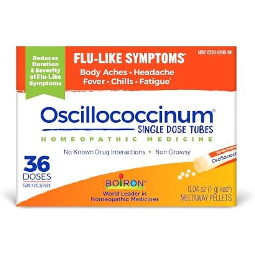 Boiron Oscillococcinum Homeopathic Medicine for flu-Like Symptoms, 36 Count