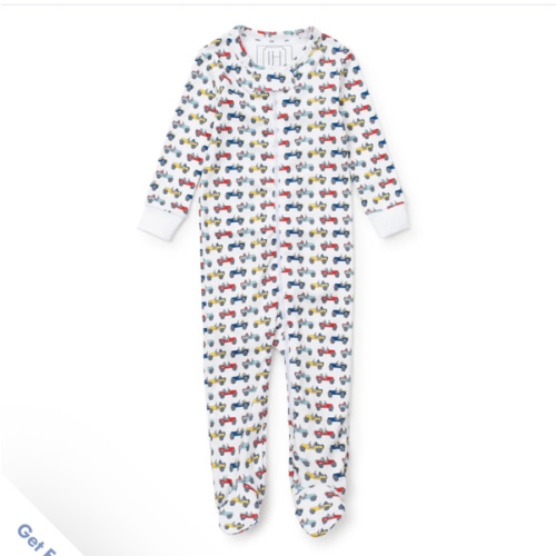 Parker Boys' Zipper Pajama Cruisin Jeeps