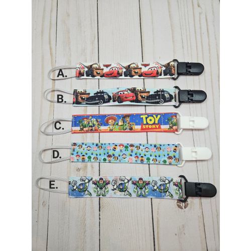Cars / Toys Pacifier Clip / Baby shower gift / handmade / Buzz