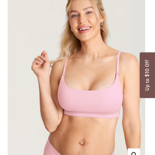 Ribbed Scoop Nursing Bralette