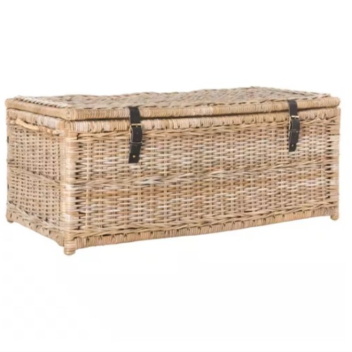 happimess Caden 46 in. Natural Wicker Storage Trunk HPM9000C
