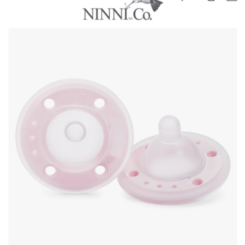 Ninni Pacifier Petal Pink 2 Pack