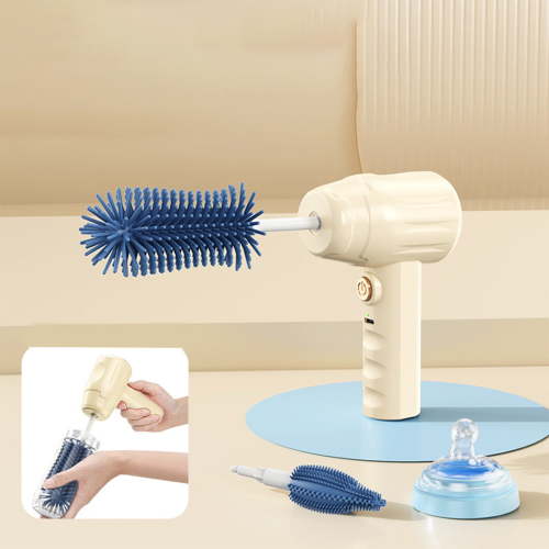 Electric Baby Bottle Brush with Electric Bottle Cleaner Set and Straw Brush,Suitable for Kitchen Brush and Baby Bottles,USB Rechargeable