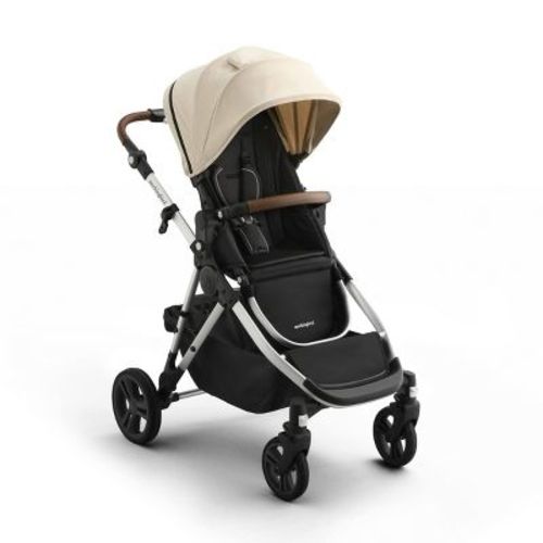 Mockingbird Modular Single-To-Double Full Size Stroller 3.0 - Oat: Adjustable Harness, Flat-Free Tires, Machine Washable Seat Pad
