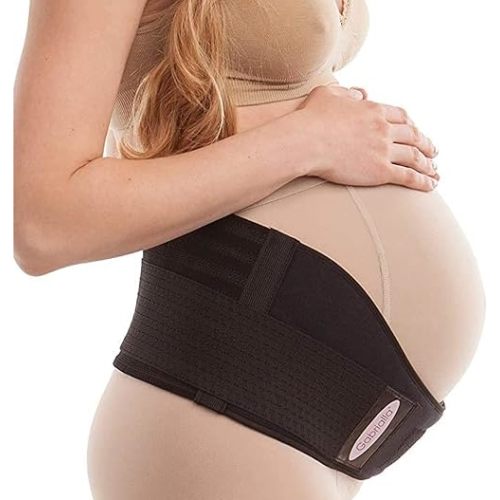 Cotton Lined Pregnancy Belly Band for Pregnant Women, Soft & Breathable, Pregnancy Must Haves Belly Support Band for Abdominal, Pelvic, Waist, Back Pain - Adjustable Maternity Support Belt