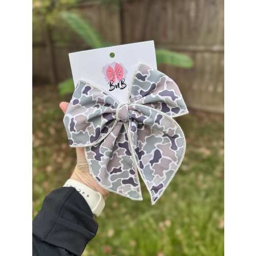 Camo bow | duck sailor bows