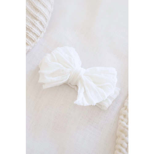 Large Ruffle Knit Bow | Brights