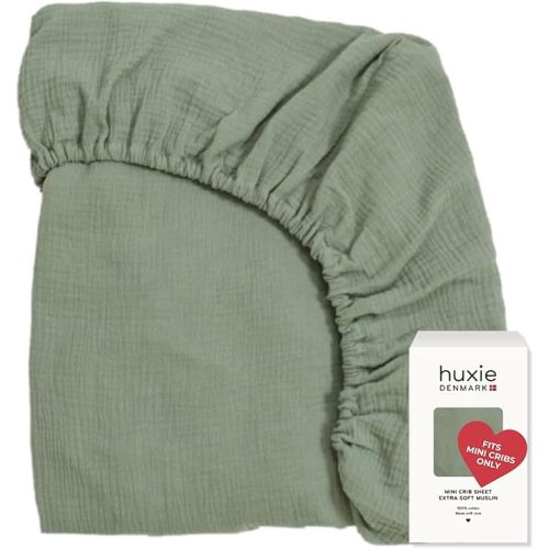 Organic Cotton Muslin Fitted Mini Crib Sheet