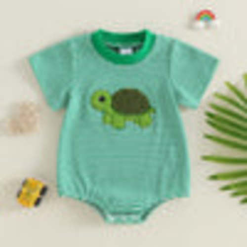 BABY TURTLE Striped Onesie - Hazel & Bo