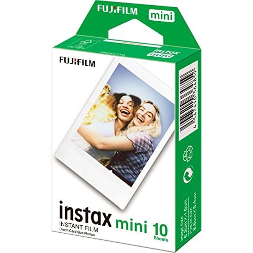 Fujifilm Instax Mini Film Single Pack 10 Sheets per Pack, White Border (16386004)