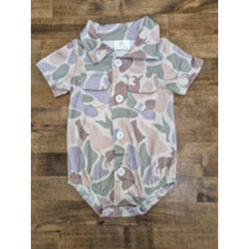 Buck Camo Button Bubble