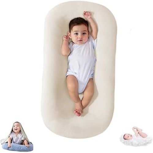 Lucakuins Baby Lounger Cover for Infants Loungers 0-24 Months, 100% Cotton Soft and Breathable Lounger Slipcover(Only Lounger Cover, Without The Lounger) (016, OneSize)