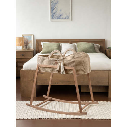 Set of XL Moses Basket Round Hood & Rocking Stand – Anzy Home