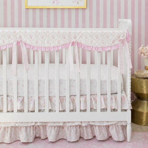 Modified Tot/ Crib Betting Set- Scalloped Blushing Trellis