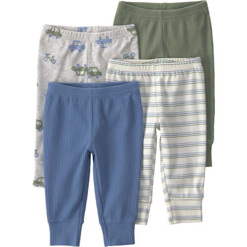 Carter's Child of Mine Baby Pants, Four-Pack, Sizes Preemie-12 Months
