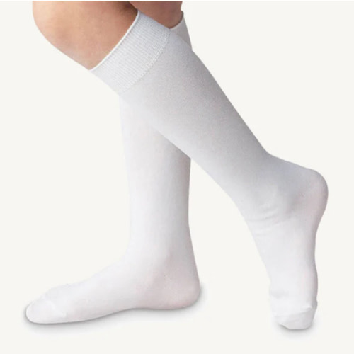 Jefferies High Class Knee Socks - White
