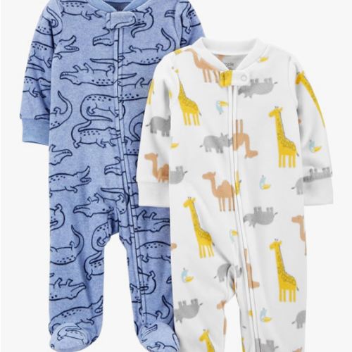Simple Joys by Carter's baby-boys 2-pack Fleece Footed Sleep and PlayBaby and Toddler Sleepers