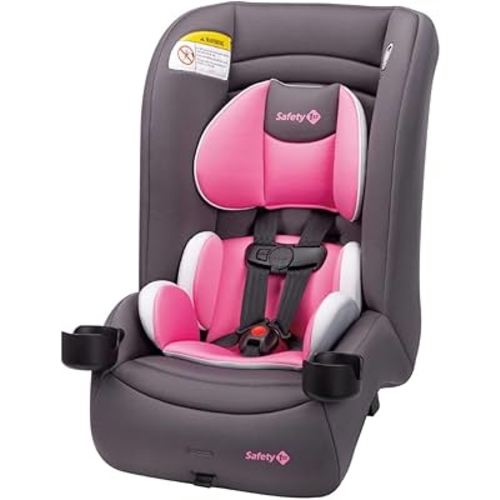 Safety 1st Jive 2-in-1 Convertible Car Seat, Rear Facing Car Seats for Babies (5-40 lbs, 19-40"), Forward Facing Carseat for Toddlers (22-65 lbs, 29-49"), Carbon Rose