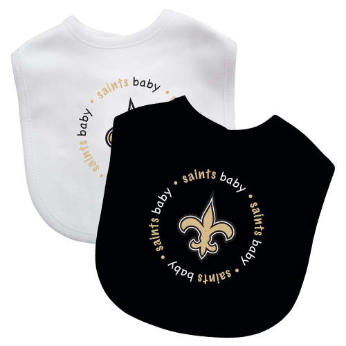 BabyFanatic Officially Licensed Unisex Baby Bibs 2 Pack - NFL New Orleans Saints