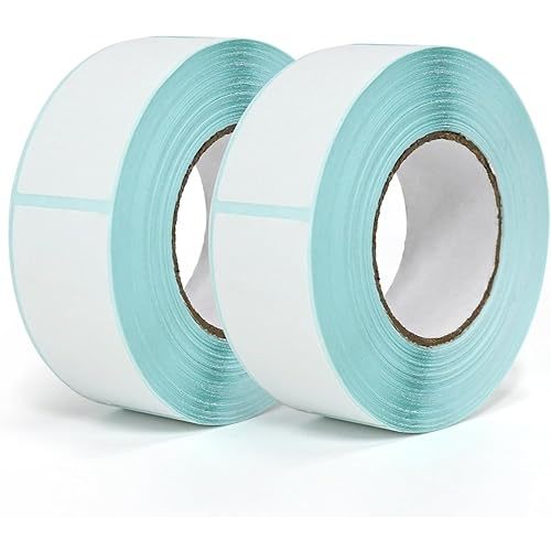 L LIKED Blank 1 x 2 Inch Dissolvable Labels for Food Rotation Prep roll of 350 (2 Rolls)