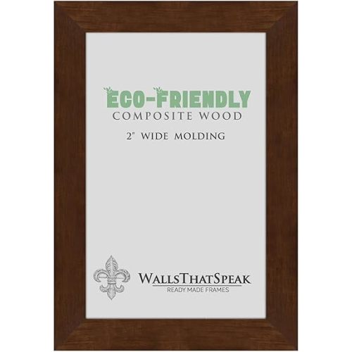 13x24 Mocha Walnut Picture Frame for Thomas Map