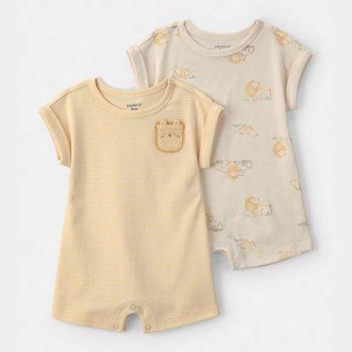 Baby Carter's 2-Pack Lion Short-Sleeve Rompers